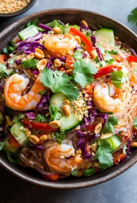 Thai Glass Noodle Salad with Peanut Dressing