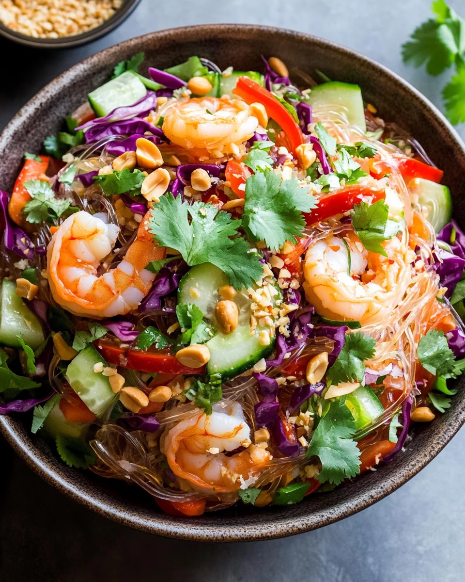 Thai Glass Noodle Salad with Peanut Dressing 32 Thai Glass Noodle Salad with Peanut Dressing