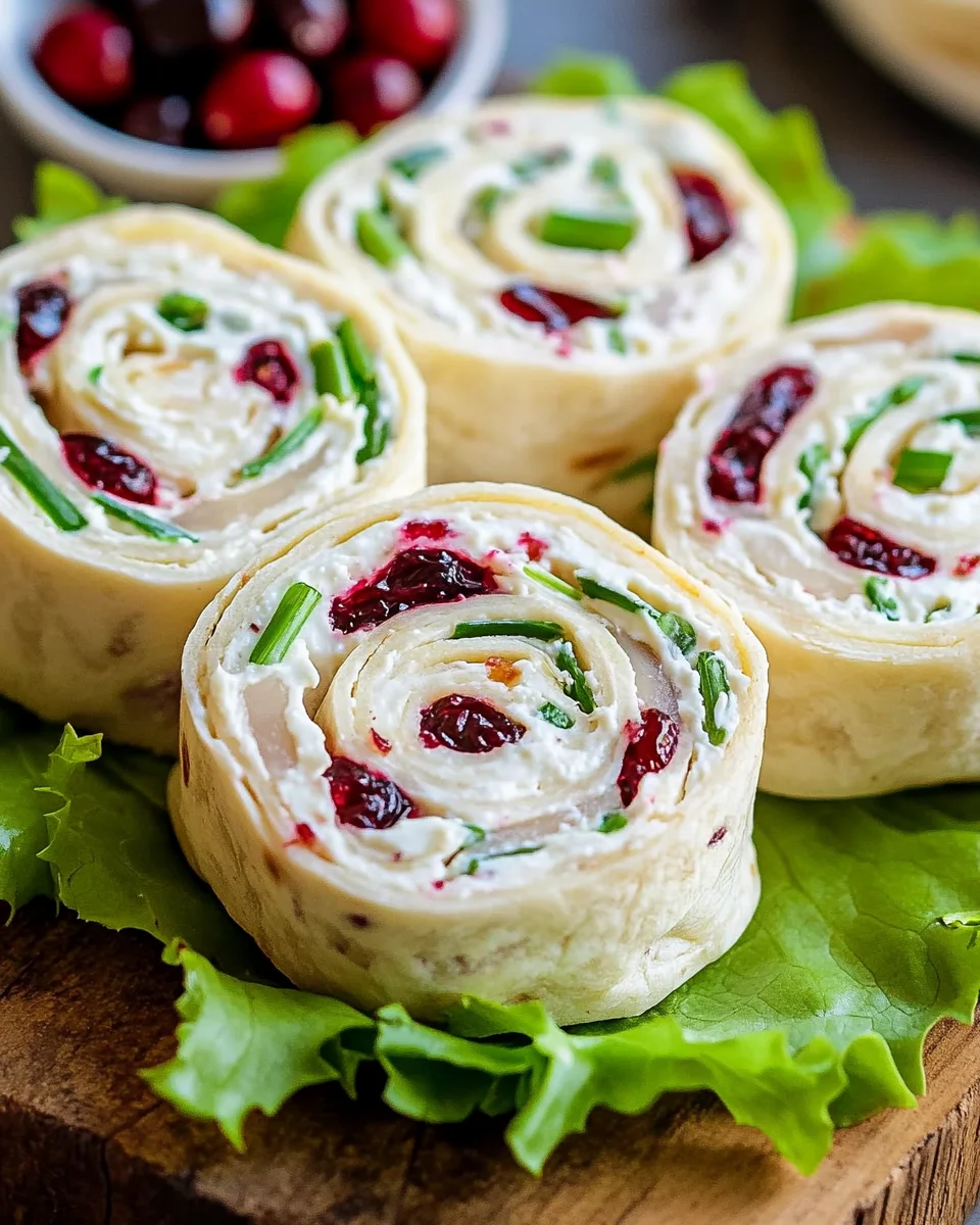 Turkey Cranberry Pinwheels 21 Turkey Cranberry Pinwheels