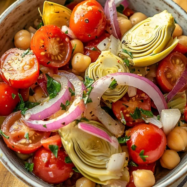 Tuscan Artichoke Tomato Salad