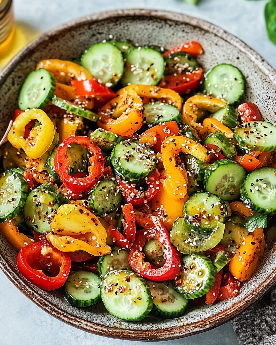 Homepage 2 Viral TikTok Cucumber & Bell Pepper Salad