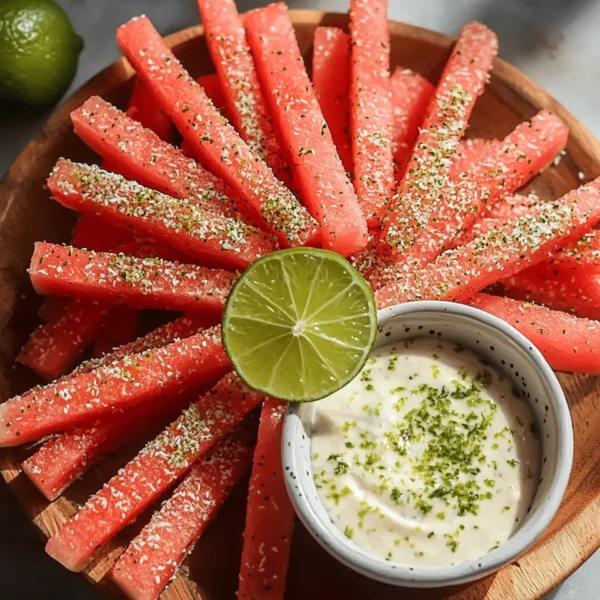 Watermelon Fries with Coconut Lime Dip | Healthy Summer Snack!