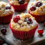 Cherry Cobbler Muffins