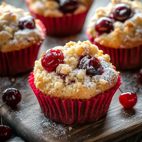Cherry Cobbler Muffins