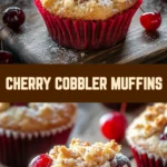 Cherry Cobbler Muffins 25 Pinterest Hidden Image