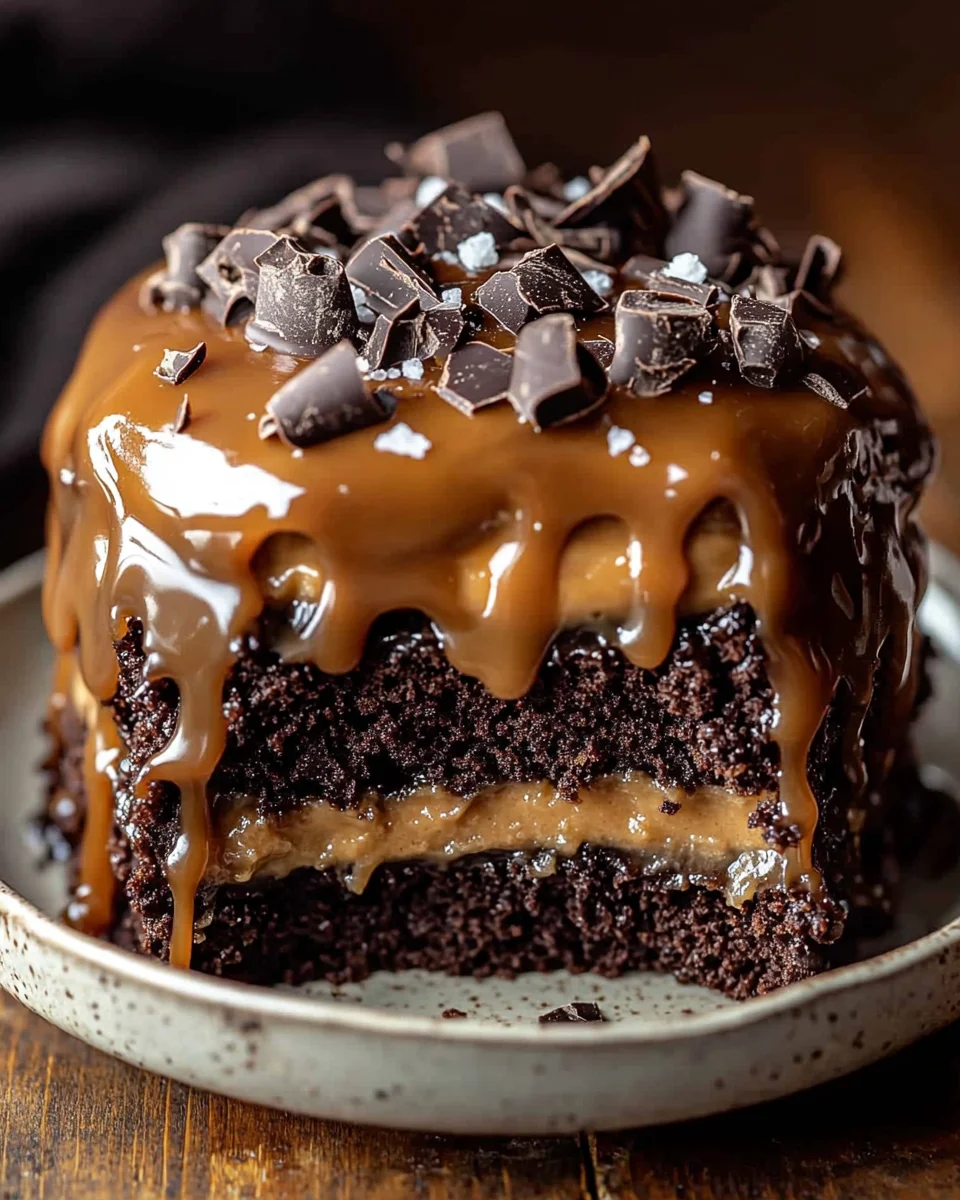 Chocolate Caramel Dump Cake Recipe 21 Chocolate