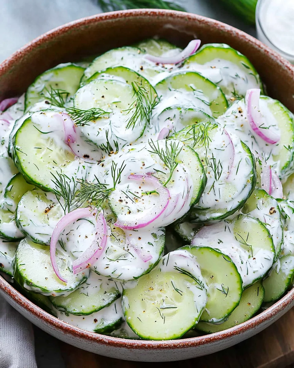 Creamy Cucumber Salad
