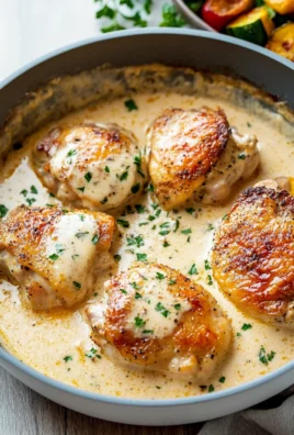 Creamy Oven Baked Chicken Thighs 4 Creamy Oven Baked Chicken Thighs