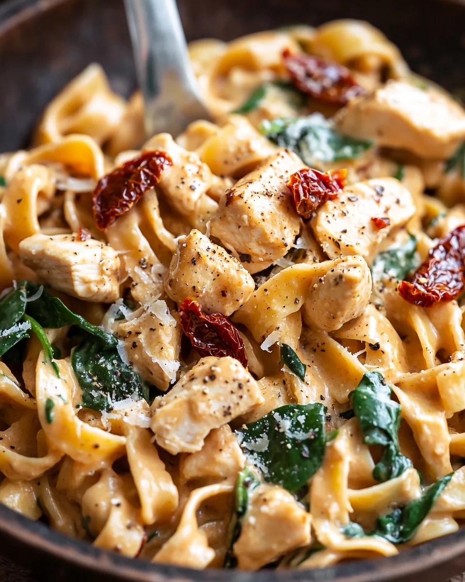 Creamy Sun Dried Tomato Chicken Pasta 18 Creamy