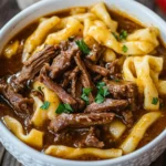 Crock Pot Mississippi Beef Noodles