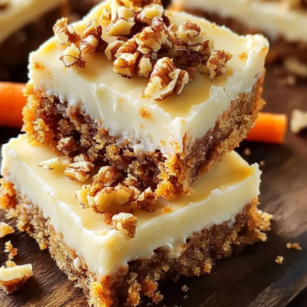 Decadent Carrot Cake Bars with Cream Cheese Frosting