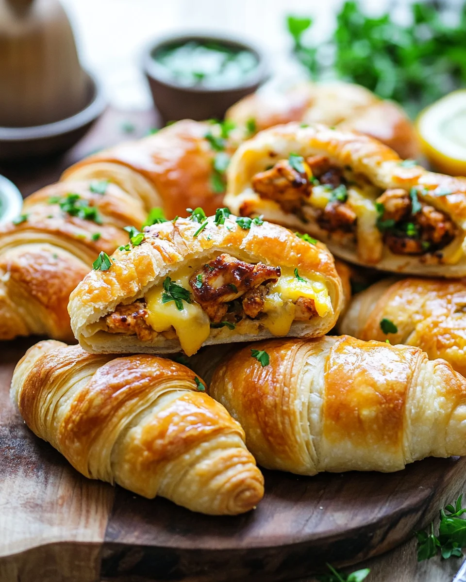 Easy Cheesy Chicken-Filled Crescents