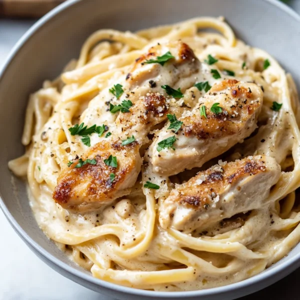 Easy Garlic Chicken Pasta