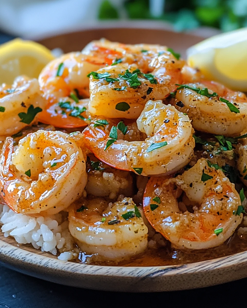 Hawaiian Garlic Shrimp