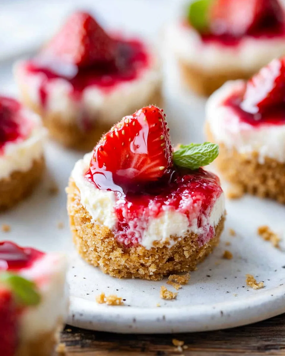 High Protein Healthy Strawberry Cheesecake Bites 22 High