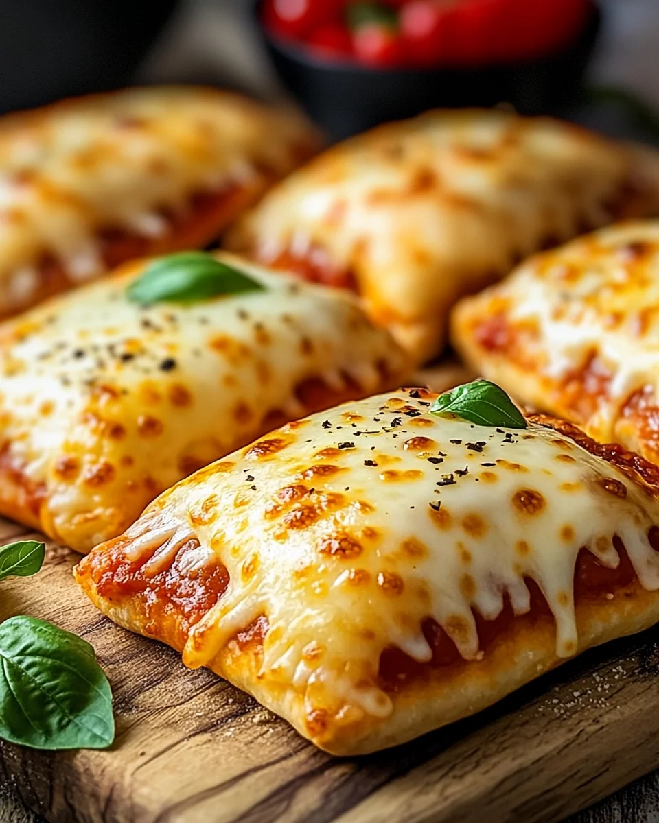 Homemade Easy Cheesy Pizza Pockets