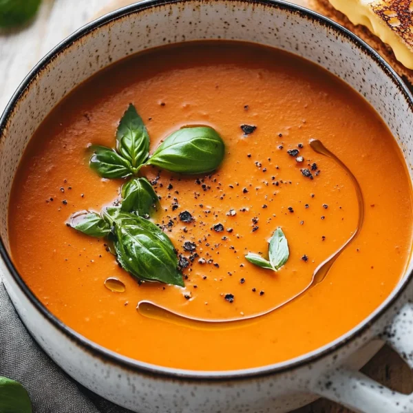 Middle-of-Winter Creamy Tomato Soup (Canned Tomatoes)