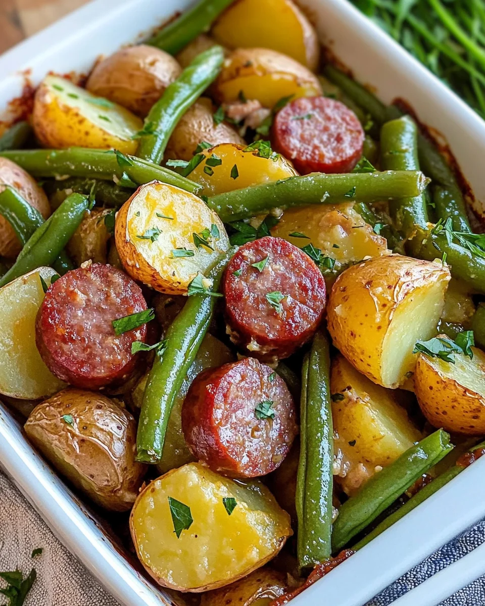 Homepage 3 Sausage Green Bean Potato Casserole