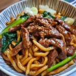 Simple Black Pepper Beef Udon