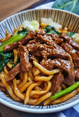 Simple Black Pepper Beef Udon