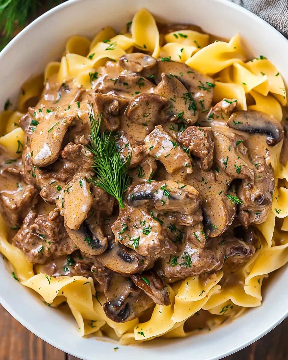 Slow Cooker Beef Stroganoff 19 Slow