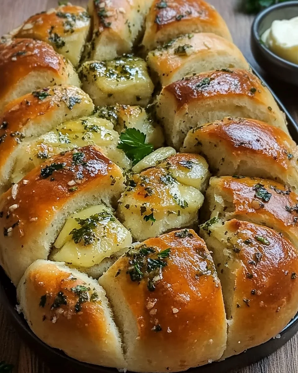Sourdough Discard Garlic Pull Apart Bread 24 Sourdough