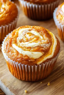 Swirled Pumpkin Cream Cheese Muffins