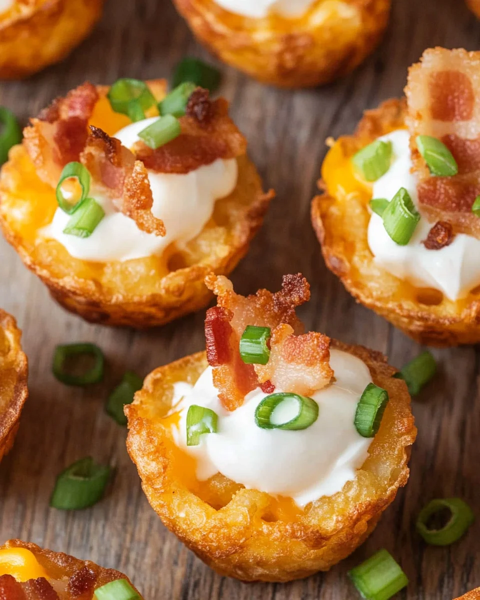 Tater Tot Appetizer Cups (How to Make Tater Tot Appetizers) 17 Tater