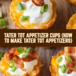 Tater Tot Appetizer Cups (How to Make Tater Tot Appetizers) 15 Pinterest Hidden Image