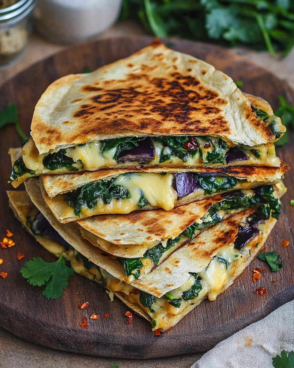 Vegan Spinach Quesadillas 19 Vegan