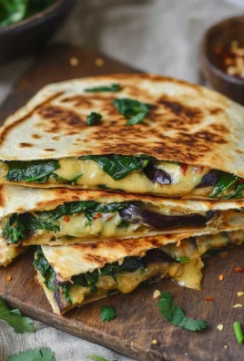 Vegan Spinach Quesadillas
